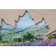 Creativity kits/Bead embroidery kits  with a wooden frame Fields of Provence
