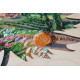Creativity kits/Bead embroidery kits  with a wooden frame The sun of Toscana