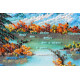 Creativity kits/Bead embroidery kits  with a wooden frame Bunfa's Fresh Coolness