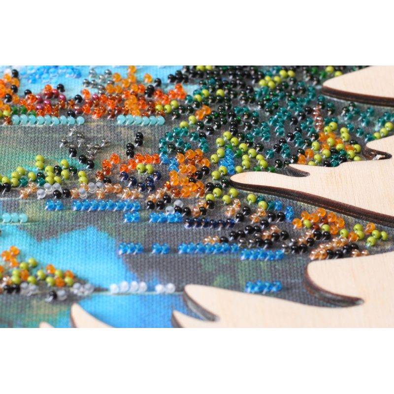 Creativity kits/Bead embroidery kits  with a wooden frame Bunfa's Fresh Coolness