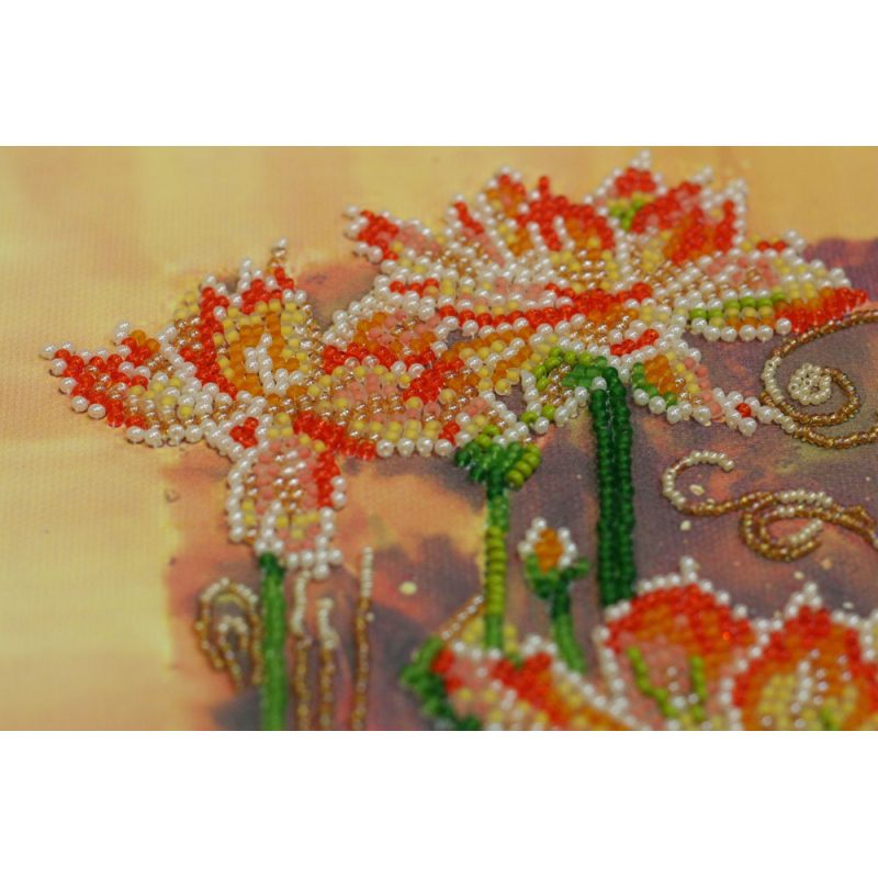 Main Bead Embroidery Kit Lotuses at sunset