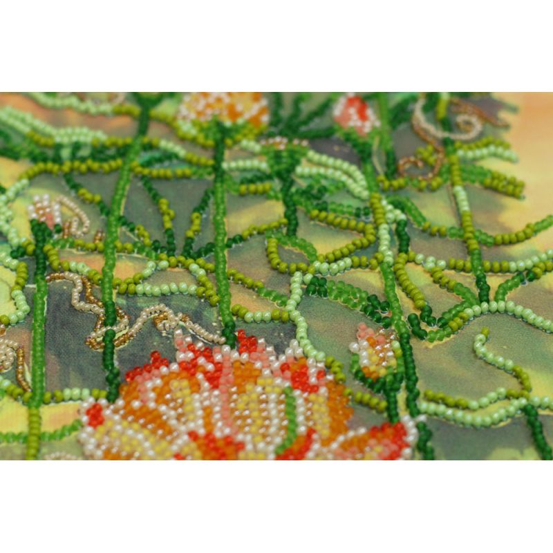Main Bead Embroidery Kit Lotuses at sunset