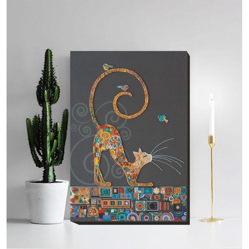 Main Bead Embroidery Kit Kitty