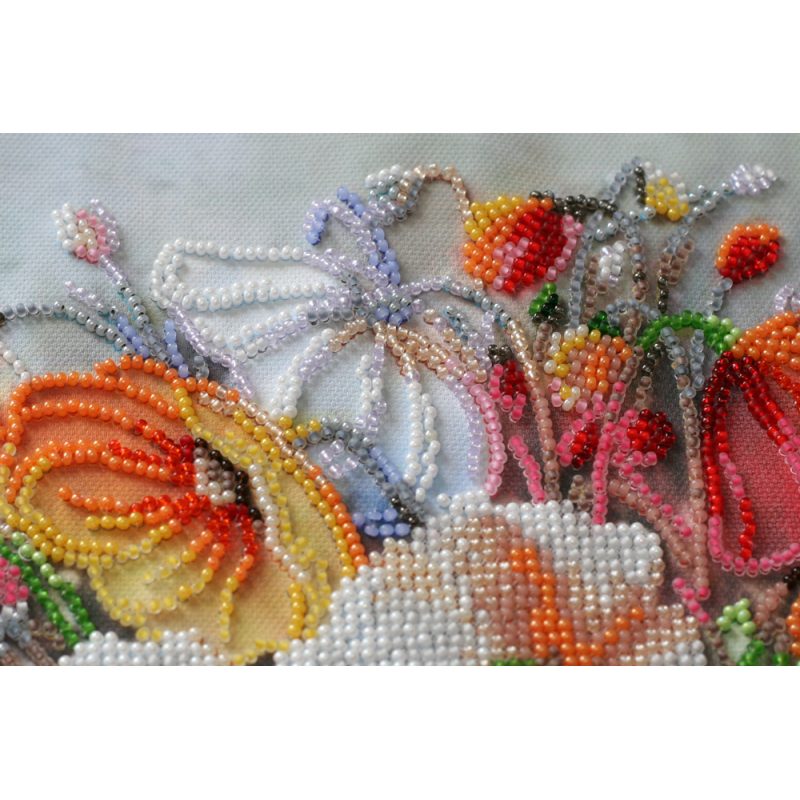 Main Bead Embroidery Kit Delicate flowers