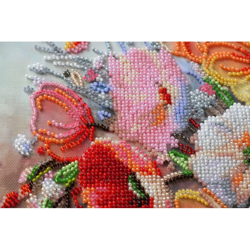 Main Bead Embroidery Kit Delicate flowers