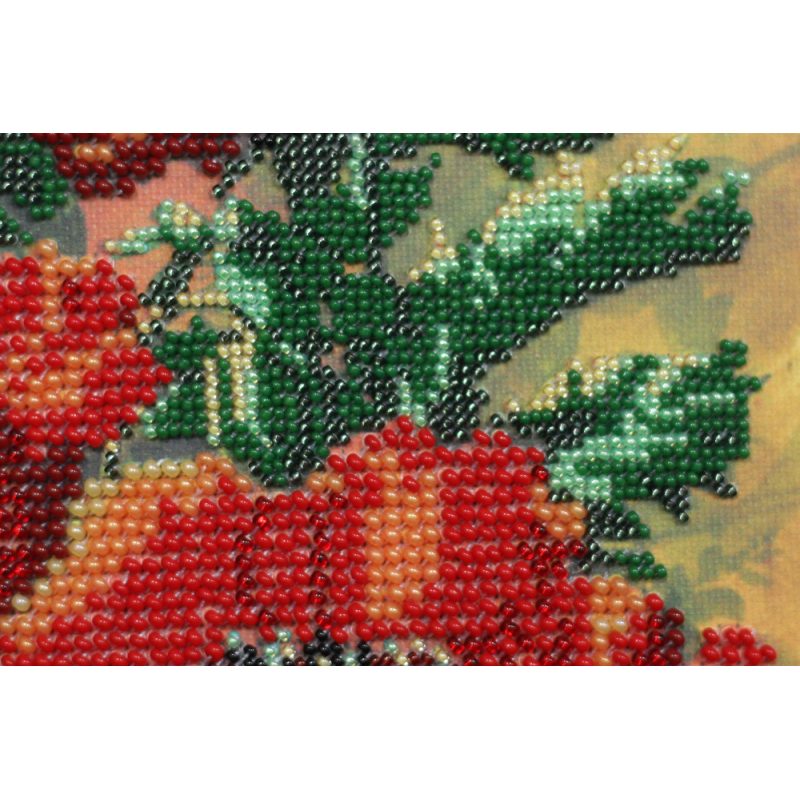 Micro Beads Embroidery Kit Vintage poppies