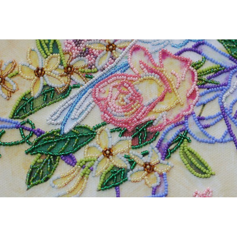 Micro Beads Embroidery Kit Doves
