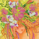 Charts on artistic canvas Autumn Girl
