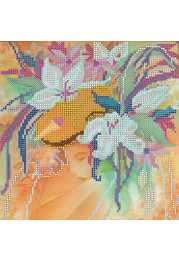 Charts on artistic canvas Winter Girl