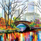 Charts on artistic canvas Reflection