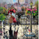 Charts on artistic canvas Embrace Paris