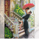 Charts on artistic canvas Date in the Rain
