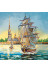 Charts on artistic canvas Frigate