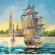 Charts on artistic canvas Frigate