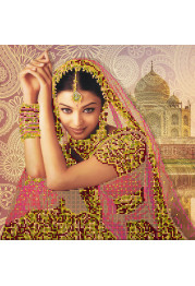 Charts on artistic canvas Flowers of India
