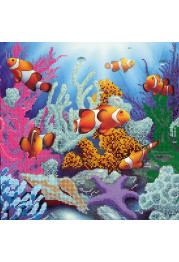 Charts on artistic canvas Under the Sea