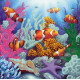 Charts on artistic canvas Under the Sea