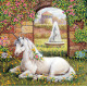 Charts on artistic canvas Unicorn