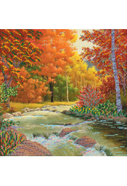Charts on artistic canvas Gold Autumn