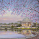 Charts on artistic canvas Sunset