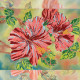 Charts on artistic canvas Scarlet Hibiscus