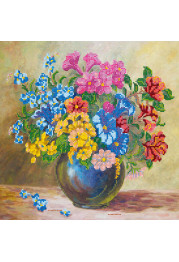 Charts on artistic canvas Meadow flowers