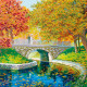 Charts on artistic canvas Transparent autumn-1