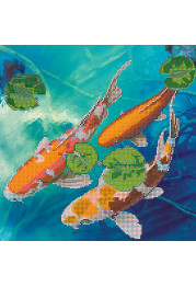 Charts on artistic canvas Lucky fishes