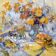 Charts on artistic canvas Autumn strings