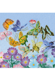 Charts on artistic canvas Butterfly dance