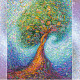 Charts on artistic canvas Magic Tree of Life