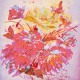 Charts on artistic canvas Pink sherbet
