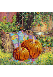 Charts on artistic canvas Rich pumpkins