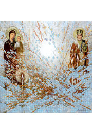 Charts on artistic canvas Meeting the Easter