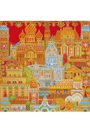 Charts on artistic canvas Deco town