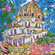 Charts on artistic canvas Мagical city