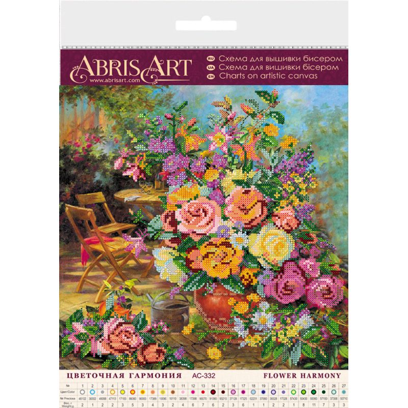 Charts on artistic canvas Flower harmony