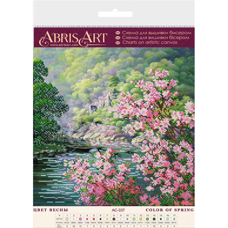 Charts on artistic canvas Color of spring