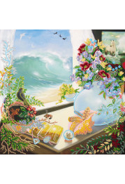 Charts on artistic canvas Azure splashes