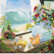 Charts on artistic canvas Azure splashes