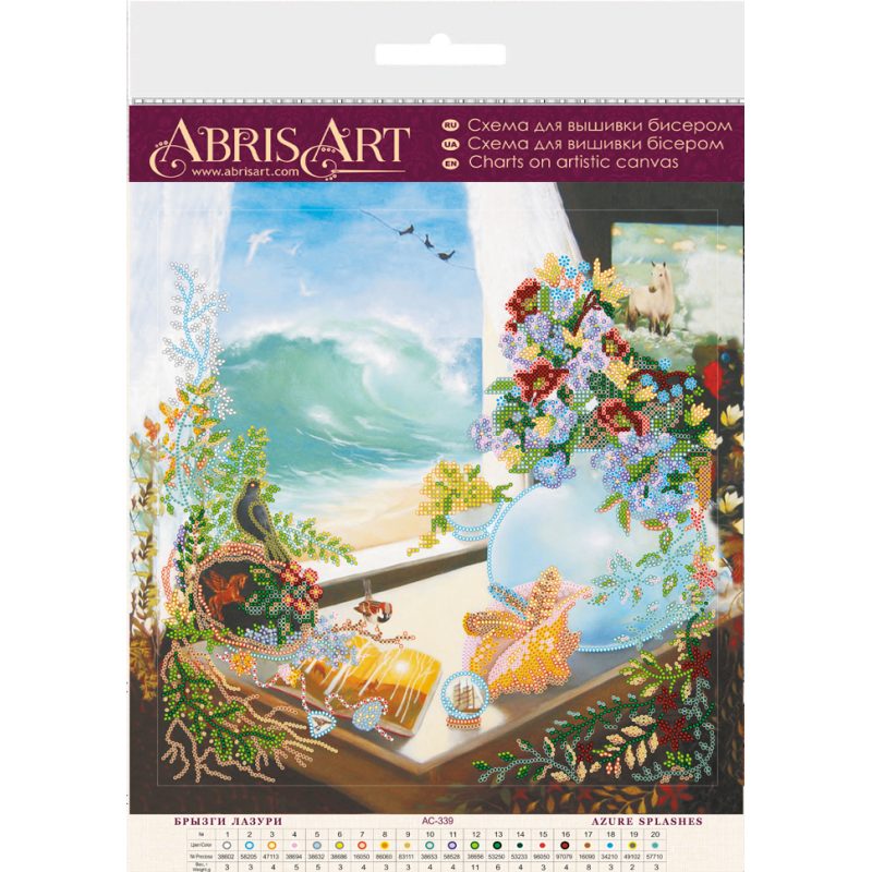 Charts on artistic canvas Azure splashes