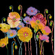 Charts on artistic canvas Bright colors