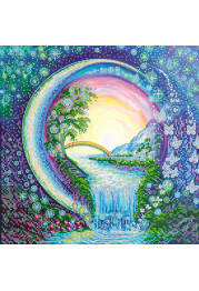 Charts on artistic canvas Crystal spray fly