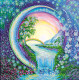 Charts on artistic canvas Crystal spray fly