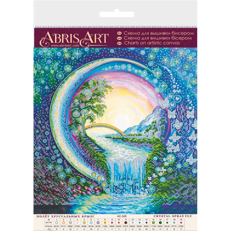 Charts on artistic canvas Crystal spray fly