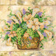 Charts on artistic canvas Transparency of watercolors