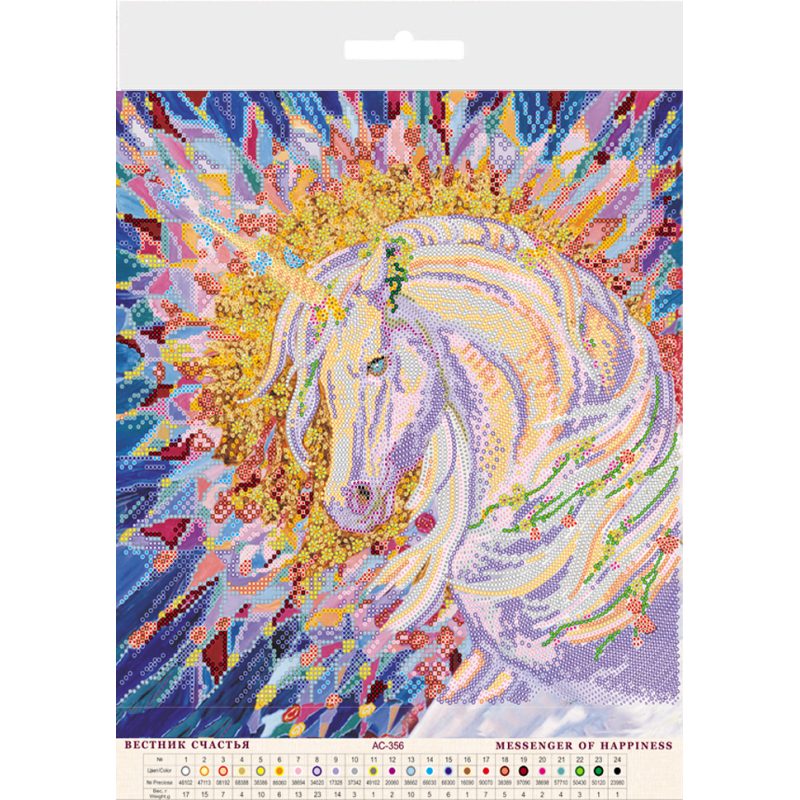 Charts on artistic canvas Messenger of happiness