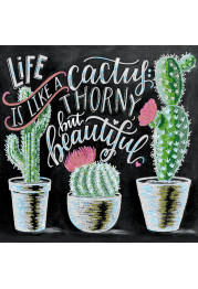 Charts on artistic canvas Life is beautiful