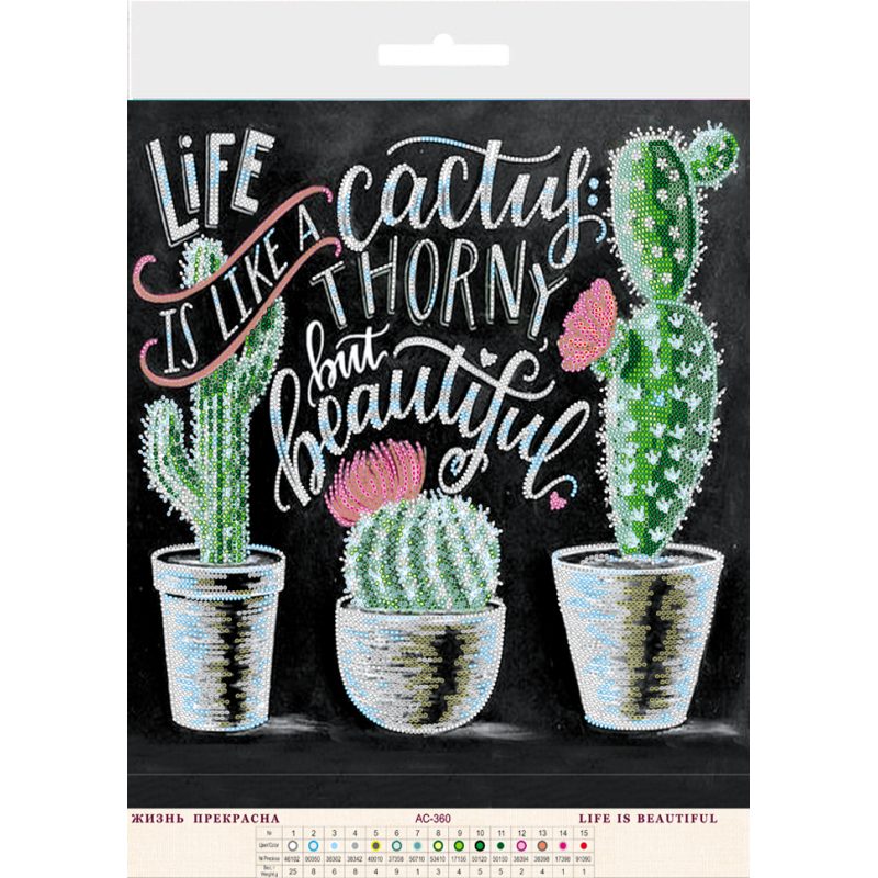 Charts on artistic canvas Life is beautiful
