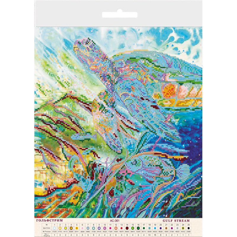 Charts on artistic canvas Gulf Stream